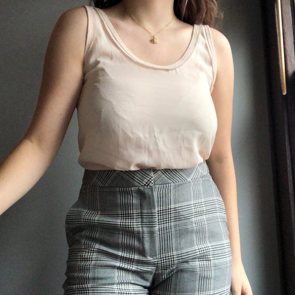 Zara scoop neck top